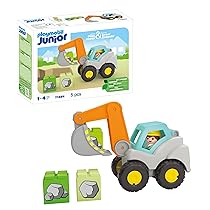 PLAYMOBIL Junior 70297 Calendario dell’Avvento JUNIOR: Natale innevato, con 24 caselline, giocattolo sostenibile realizzato con materiale di origine vegetale, per bambini dai 12 mesi in su