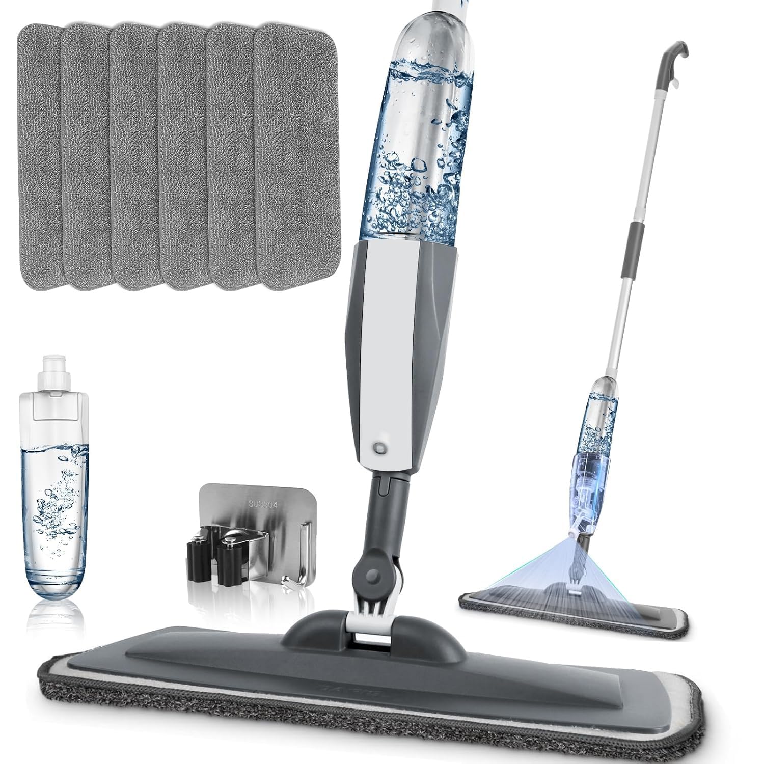 SELLWIZE Spray Mop for Floor Cleaning, Dry Wet Use with 6pcs Microfiber Washable Pads 1pc Scrubber and 1pc Mop Holder, Mop Water Sprayer for Wood Hardwood Laminate Ceramic Tiles Deep Clean (B0CW6F2XVG) Amazon Price History, Amazon Price Tracker
