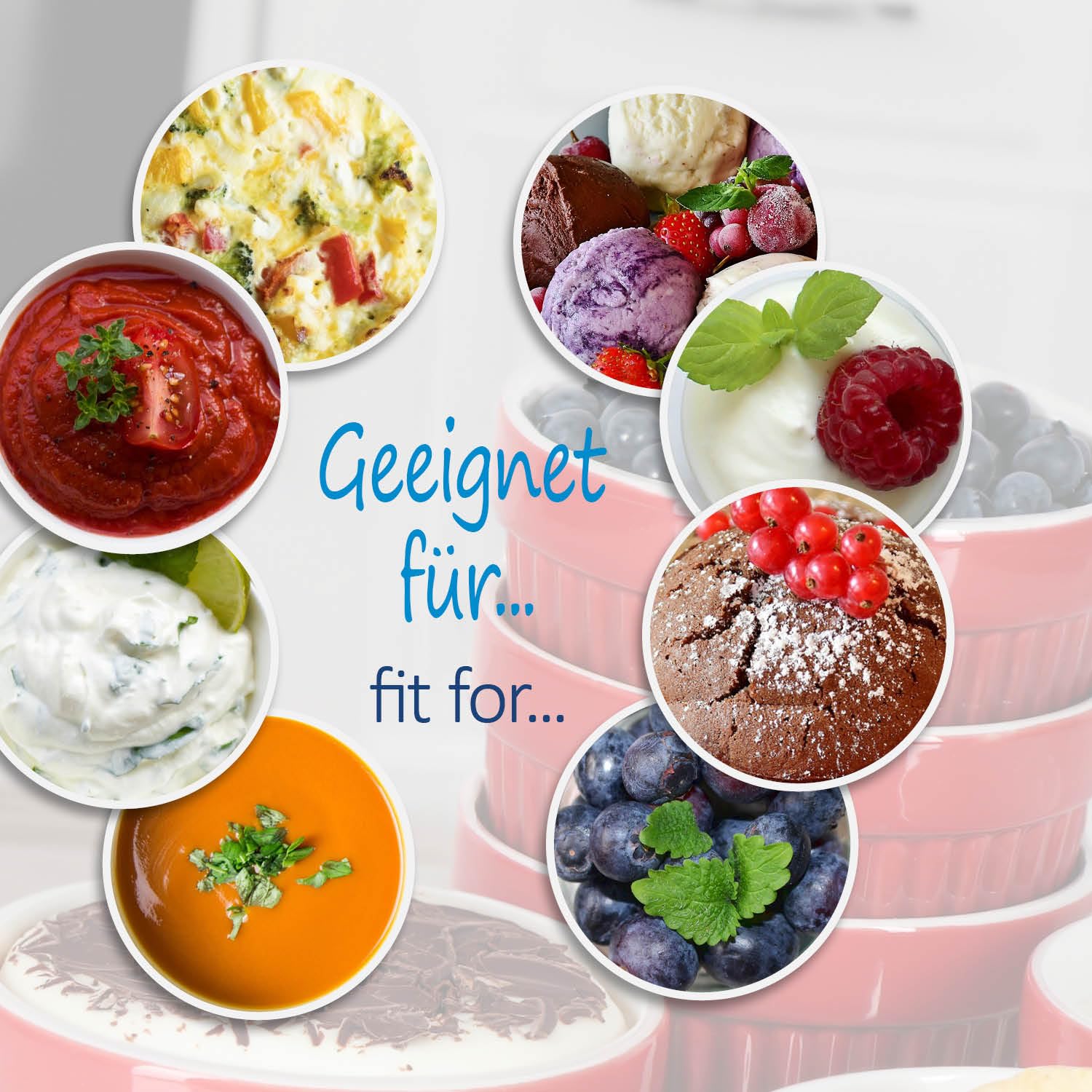 COM-FOUR® 12x Ragout Fin Bowl - Moules allant au four en rouge - Bol à crème brûlée - Bol à dessert de 250 ml chacun - Passe au lave-vaisselle