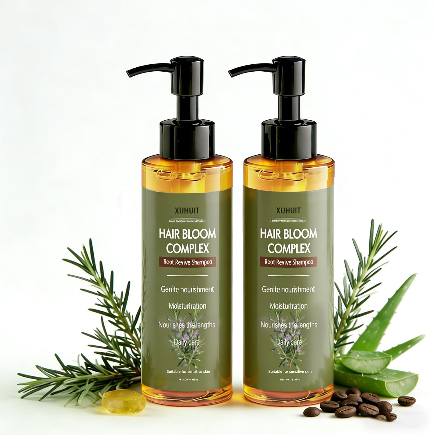 Root Revitalizing Shampoo with Botanical Oils | Supports Root Vitality & Fuller-Looking Hair | Sulfate-Free, Paraben-Free, Gentle for Color-Treated Hair, 2 bottles (1)