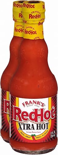 Frank's RedHot Xtra Hot Cayenne Pepper Hot Sauce, 12 fl oz (Pack of 2)