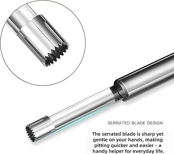 Stainless Steel Corer,Core Remover Tool,Fruit Corer,Chef Aid Apple Corer,Dishwasher Safe,Corer Remover for Kitchen,Pears,Pineapple