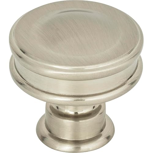 Atlas Homewares Oskar 1 1/4" Diameter Round Knob Brushed Nickel