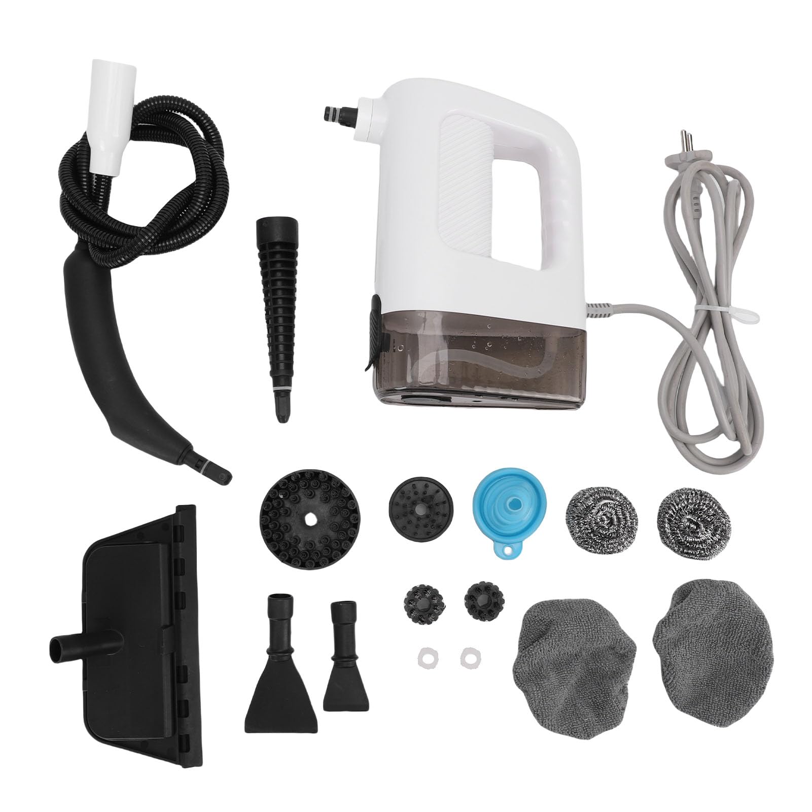 Fdit Limpiador de de Mano 1200W, 400ml, Calentamiento Rápido 15S, Máquina de Limpieza a de Alta Presión con Accesorios para Hogar, Cocina, Coche y Baño (Enchufe europeo 220V)