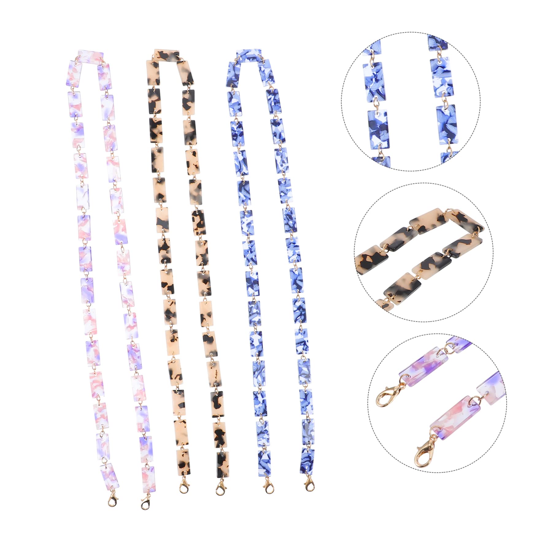 Brillenkette Schlüsselbänder Schlüsselband Maske Halter Kabel Inhaber Kleiderbügelständer Leichte Brille Brillenetui Sonnenbrillen Herren Im Trend Plüsch Blue