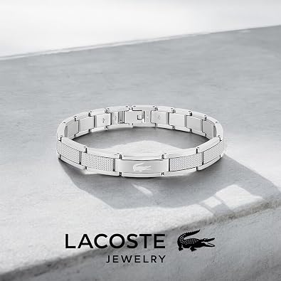 Lacoste Men's STENCIL Collection Link Bracelet in Stainless steel