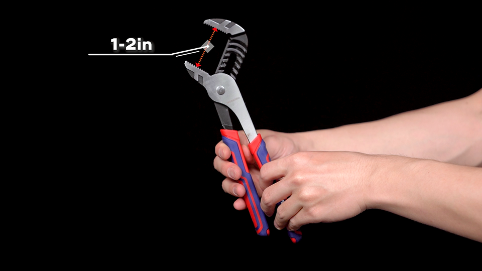 WORKPRO Ensemble de 2 pinces multiprises, 17,8 et 25,4 cm, pinces ajustables rapides pour pompe à eau, pinces à mâchoire en V avec languette et rainure en acier CRV