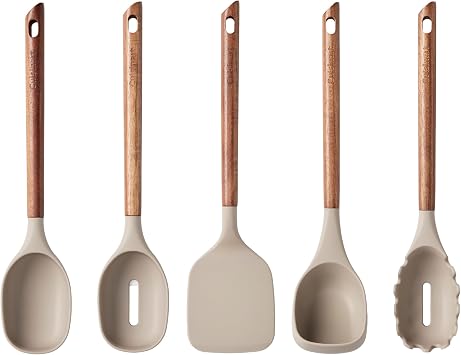 Cuisinart AcaciaFusion Set of 5 Tool Set - Tan
