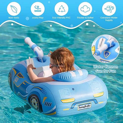 Miniatura 2 de Flotador de piscina para bebé, flotadores 3D para niños pequeños de 1 a 2 años, flotadores de piscina para bebés de 6 a 12 meses, flotadores de