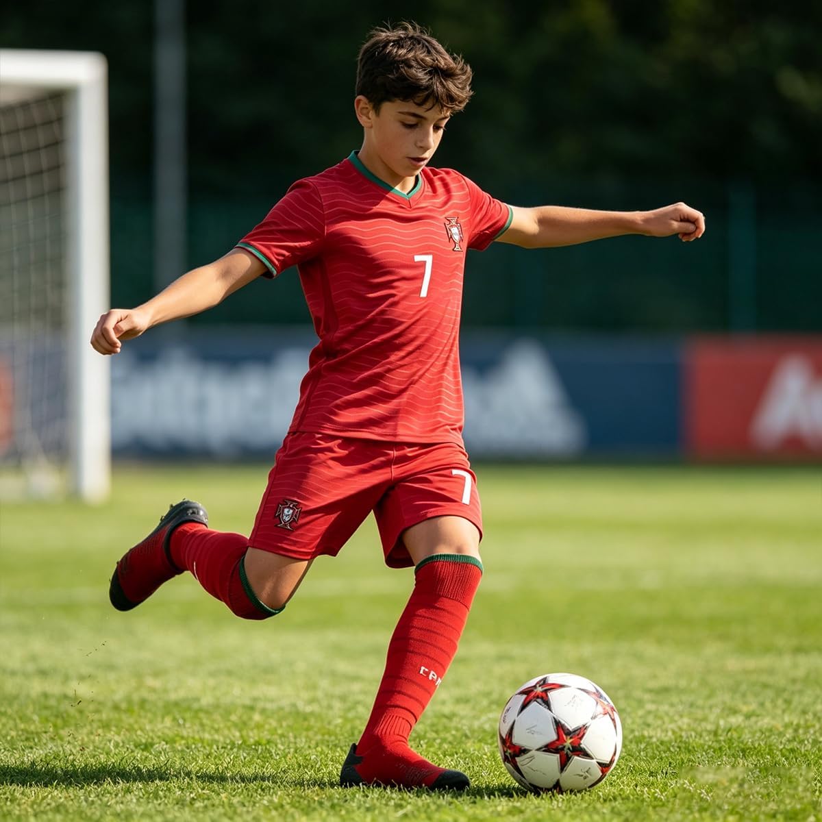 Soccer Stars #10#7 Kids Soccer Jersey & Shorts Set Youth Sizes