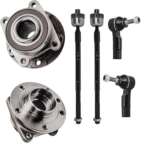 Miniatura 412 de Detroit Axle - Kit de cubos de rodamiento de rueda delantera de 6 piezas para Dodge Dart 2013-2016, Chrysler 200 2015-2017, 2 cojinetes de rueda