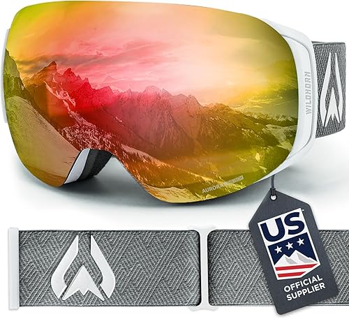 Miniatura 13 de Wildhorn Roca - Gafas de esquí para hombres y mujeres con protección antiempañamiento/arañazos 100% UV - Lente magnética - Gafas de nieve para