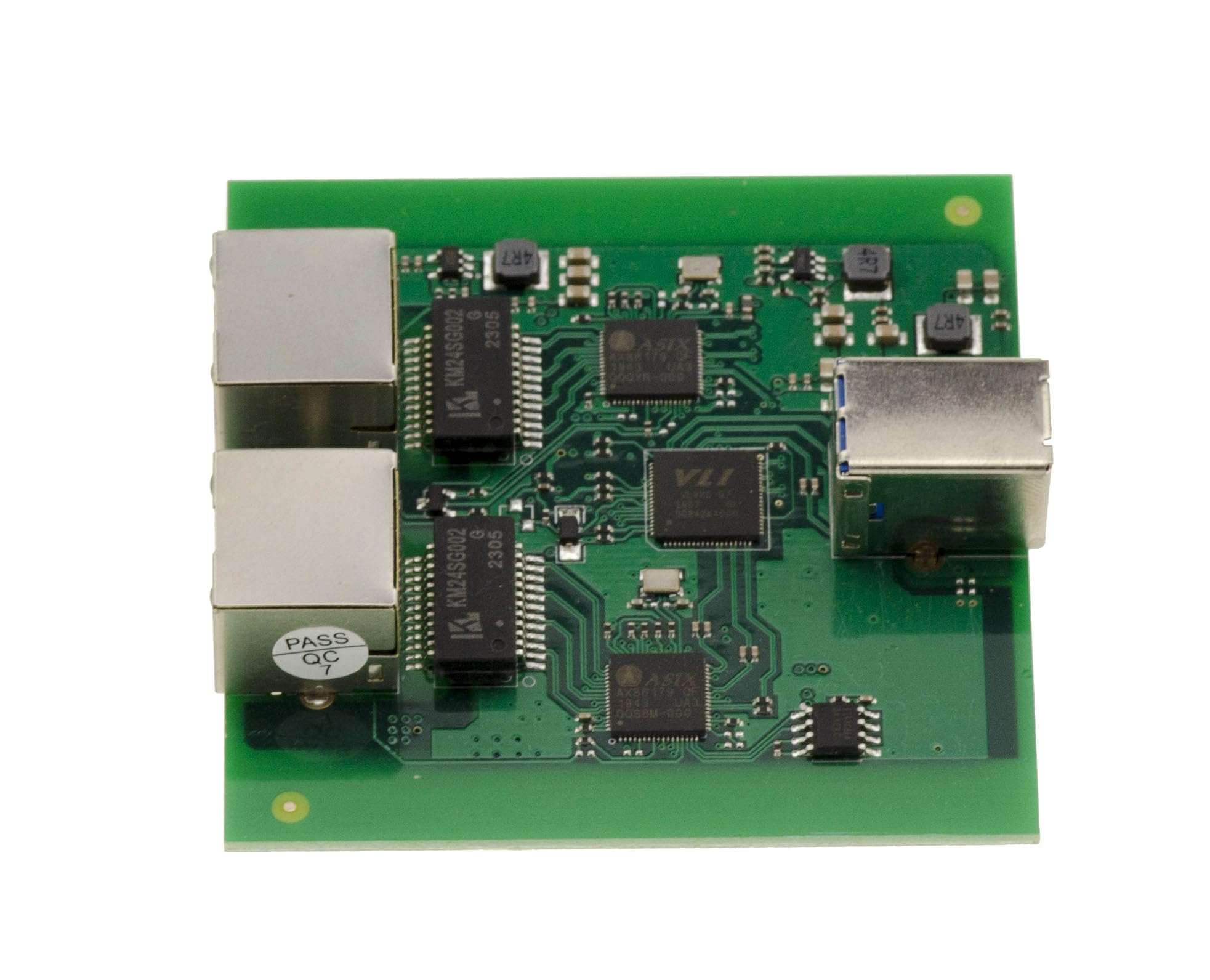 KALEA-INFORMATIQUE Kabel USB 3.0 do 2 portów RJ45 LAN GIGABIT ETHERNET 10 100 1000 z podwójnym chipsetem ASIX AX88179