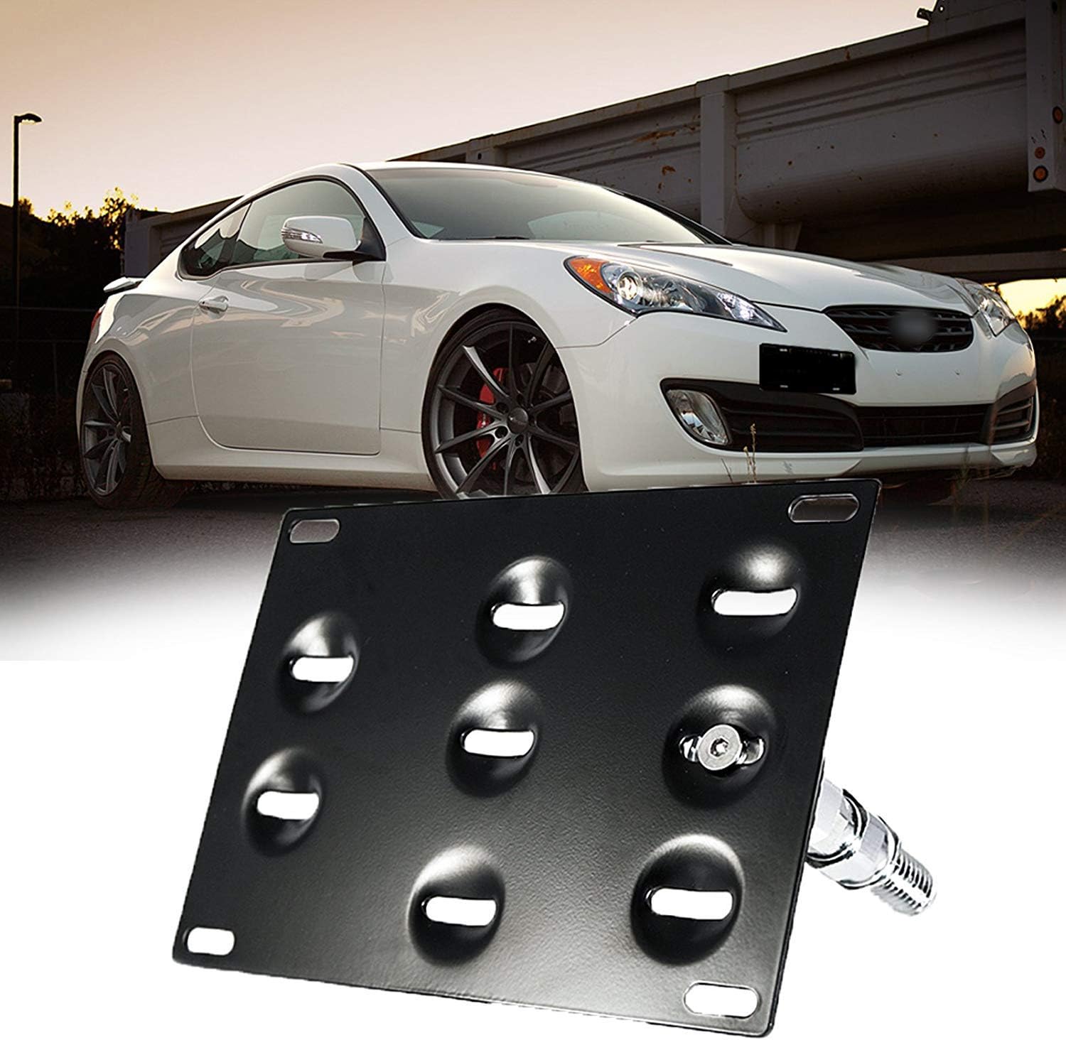 Xotic Tech Tow Hook License Plate Screw On Mount Bracket