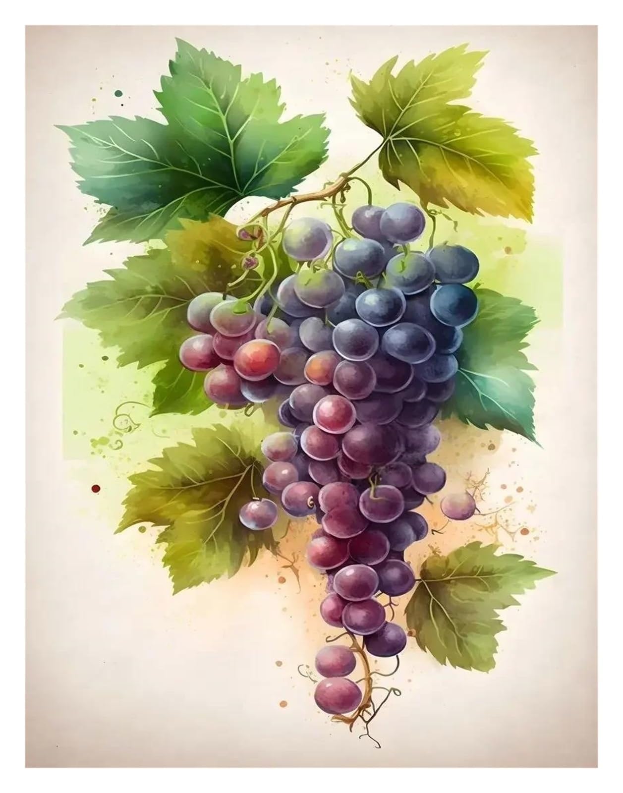 Byambd C Aestheti Pictures Juicy Fruit Watermelon Banana Grape Posters Prints Anvas Painting Wall Art Pictures For Living Room Bedroom Home Decor(,40X60cm)
