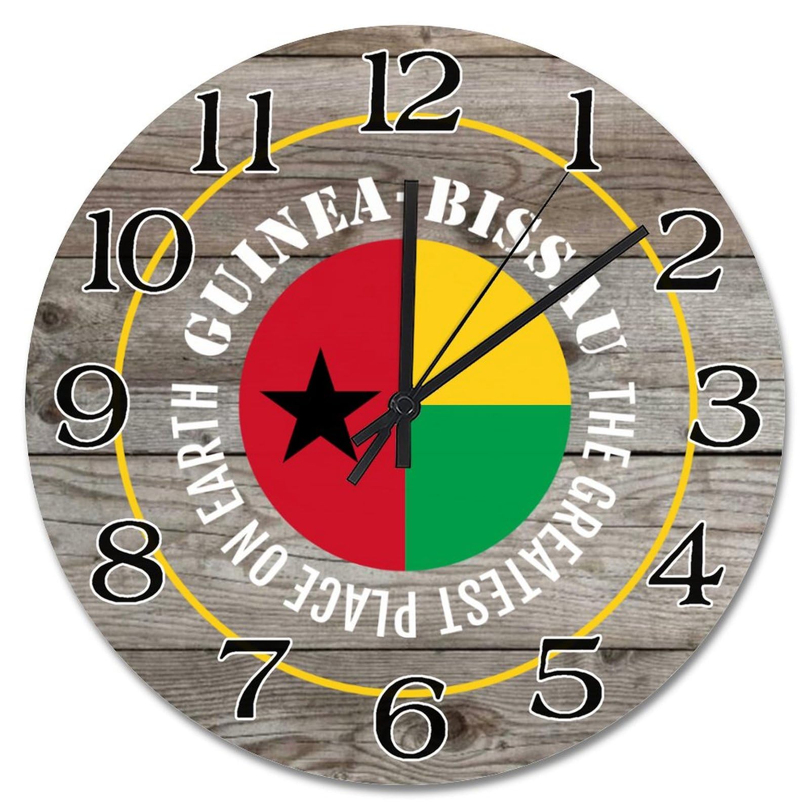 Horloge murale Guinée-Bissau un souvenir de la plus belle place sur Terre chez vous