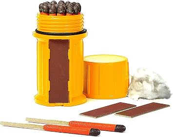 2 x UCO Stormproof Match Kit with Waterproof Case, 25 Stormproof Matches and 3 Strikers