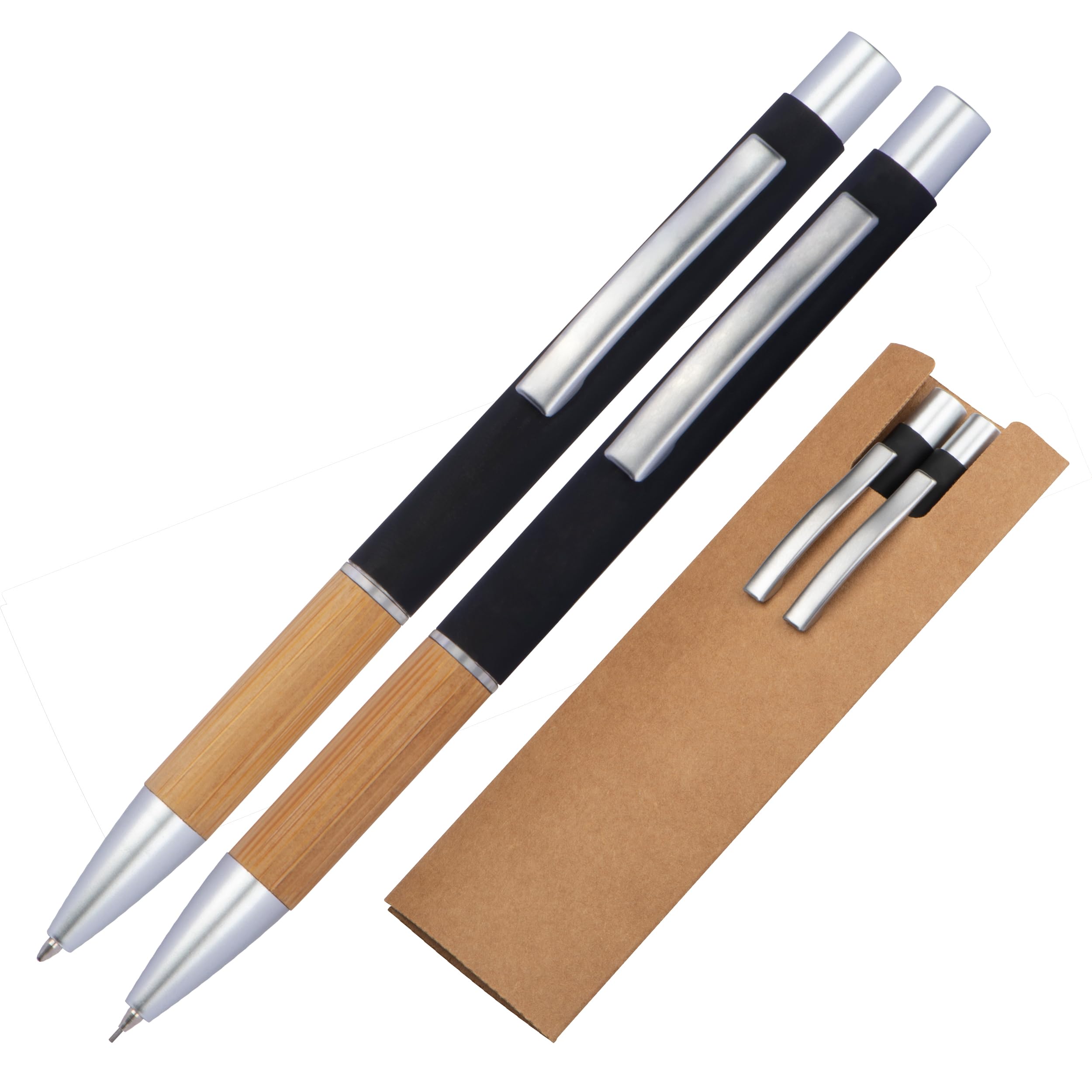 Schmalz® Schreibset Kugelschreiber und Druckbleistift mit Gravur | Großraummine | einzigartige Stifte mit Namen personalisierte Geschenke | mit Wunschgravur
