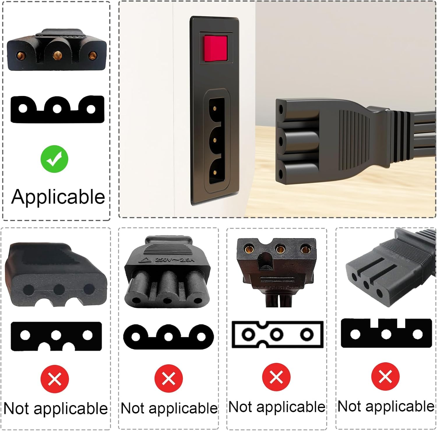 Sewing Machine Pedal and Power Cord for Singer, Compatible with Singer 359102-001 2263 4423 e99670 8280 44s 4452 2277 4411 3116 3337 1304 M3220 3342 4432 1120 50t8 3232 1507 2273 FC1902 1512 3221 2259