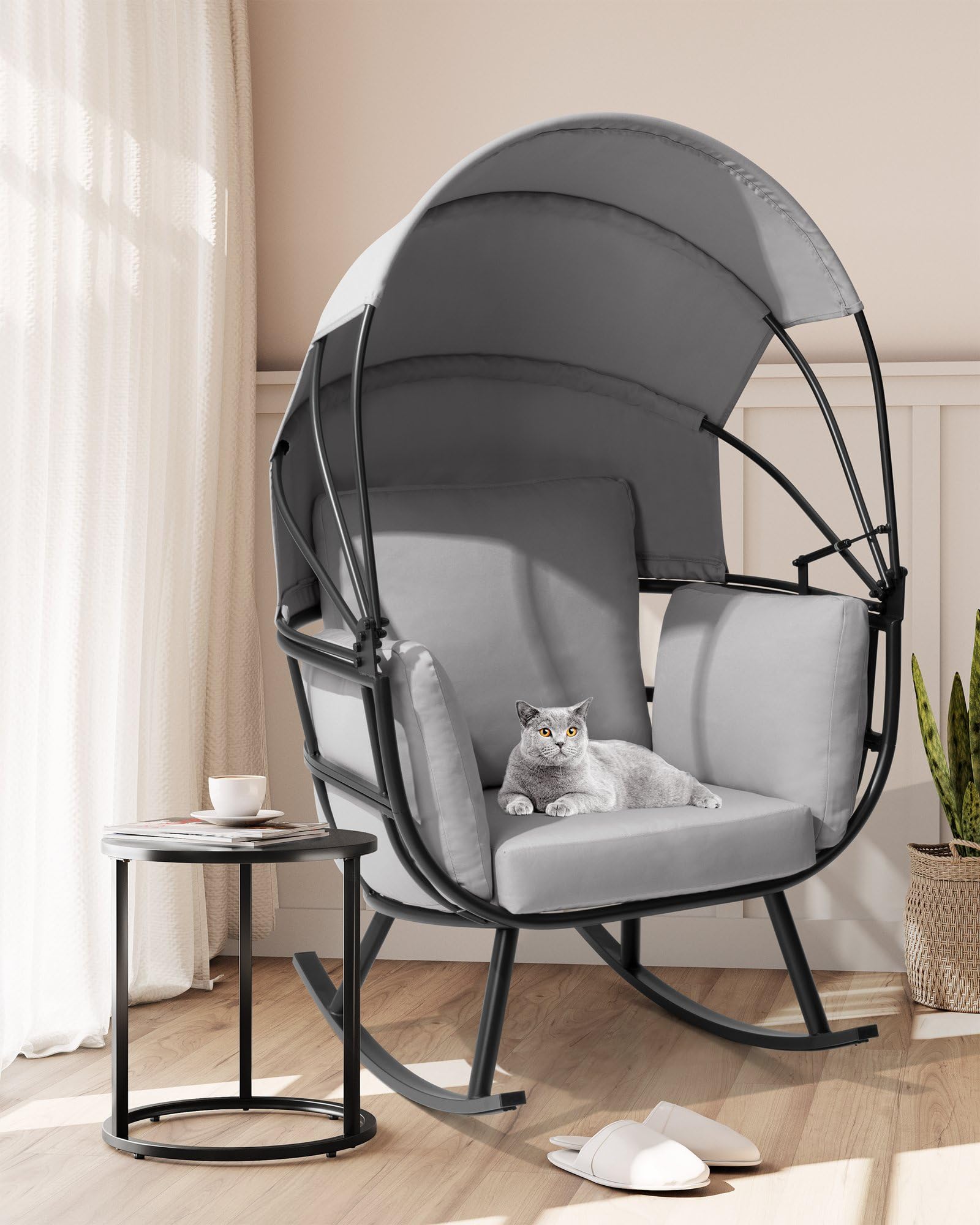 egg shaped rocking chair