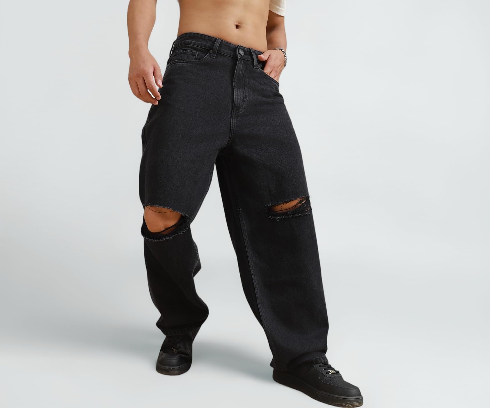 Hubberholme Men Cotton Relaxed Fit Mid-Rise Jeans 15