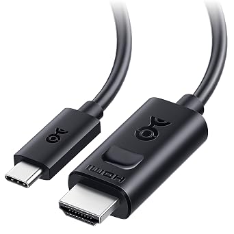 Cable Matters Unidirectional USB C to HDMI 2.1 Cable - 10ft, Support 4K@240Hz and 8K@60Hz, HDR - Thunderbolt 4, Thunderbolt 5, USB 4 Compatible with MacBook Pro, XPS, ThinkPad - Max 4K@60Hz on macOS