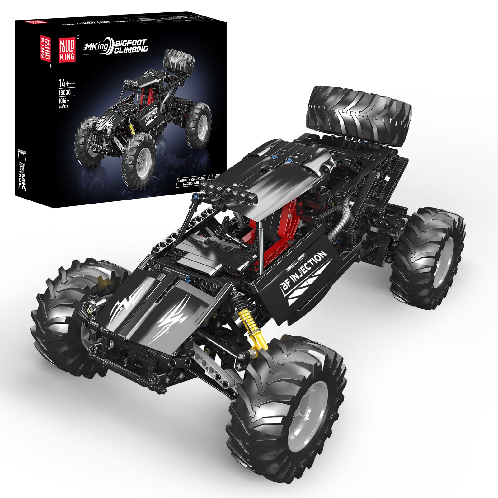 Amazon.com: Mould King 18038 RC Off-Road Building Car Toys, 1016