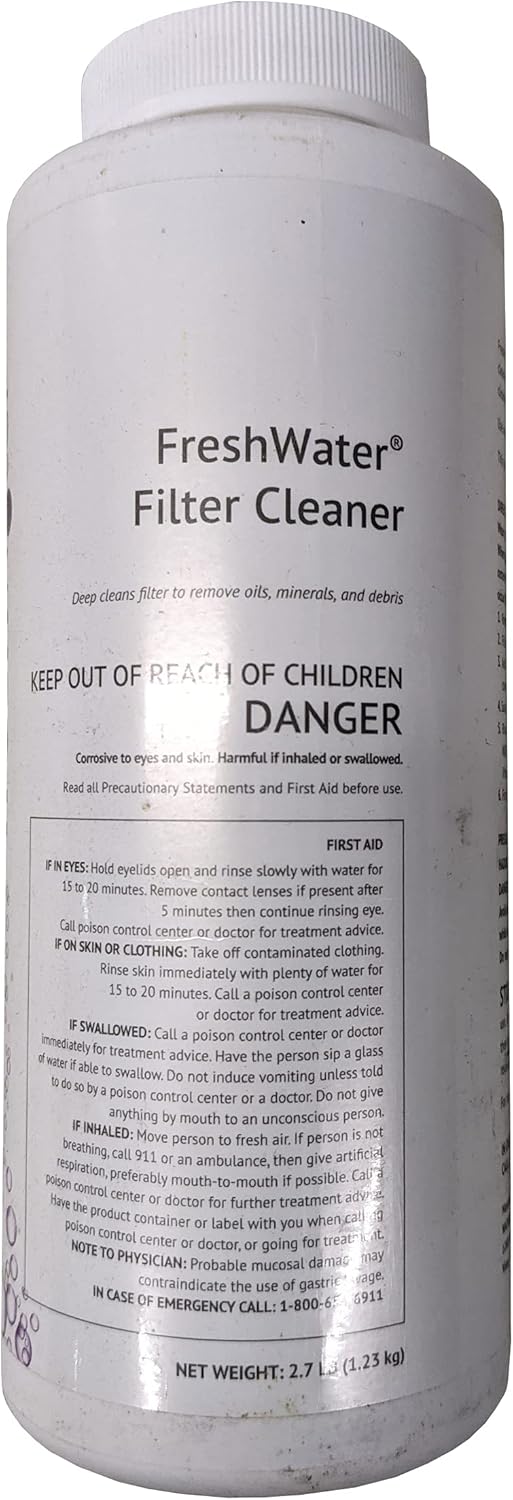 Freshwater Filter Cleaner, 2.7 Lb 80109 white Patio, Lawn