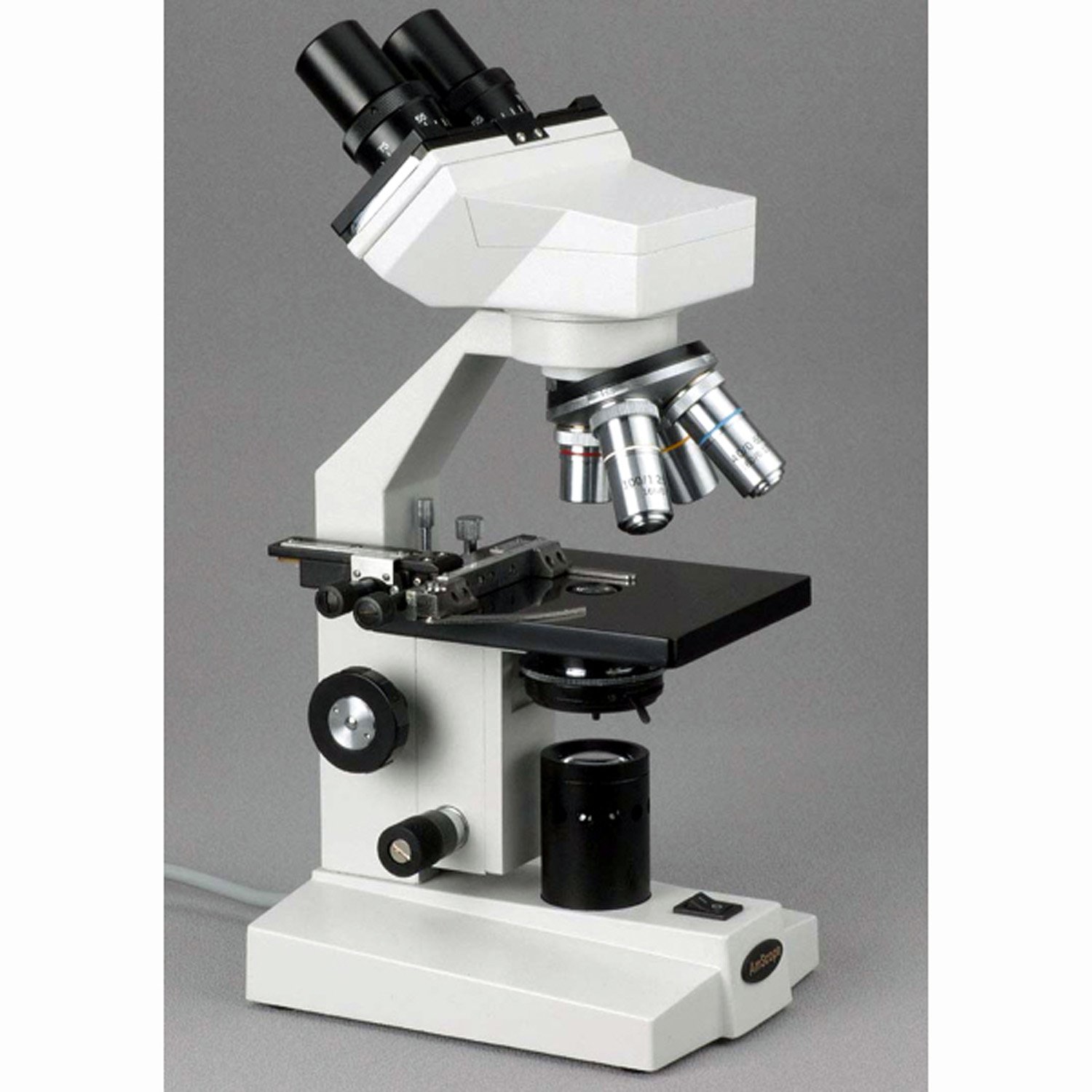 AmScope B100-MS 40X-1000X Microscopio Binocular Biol-gica