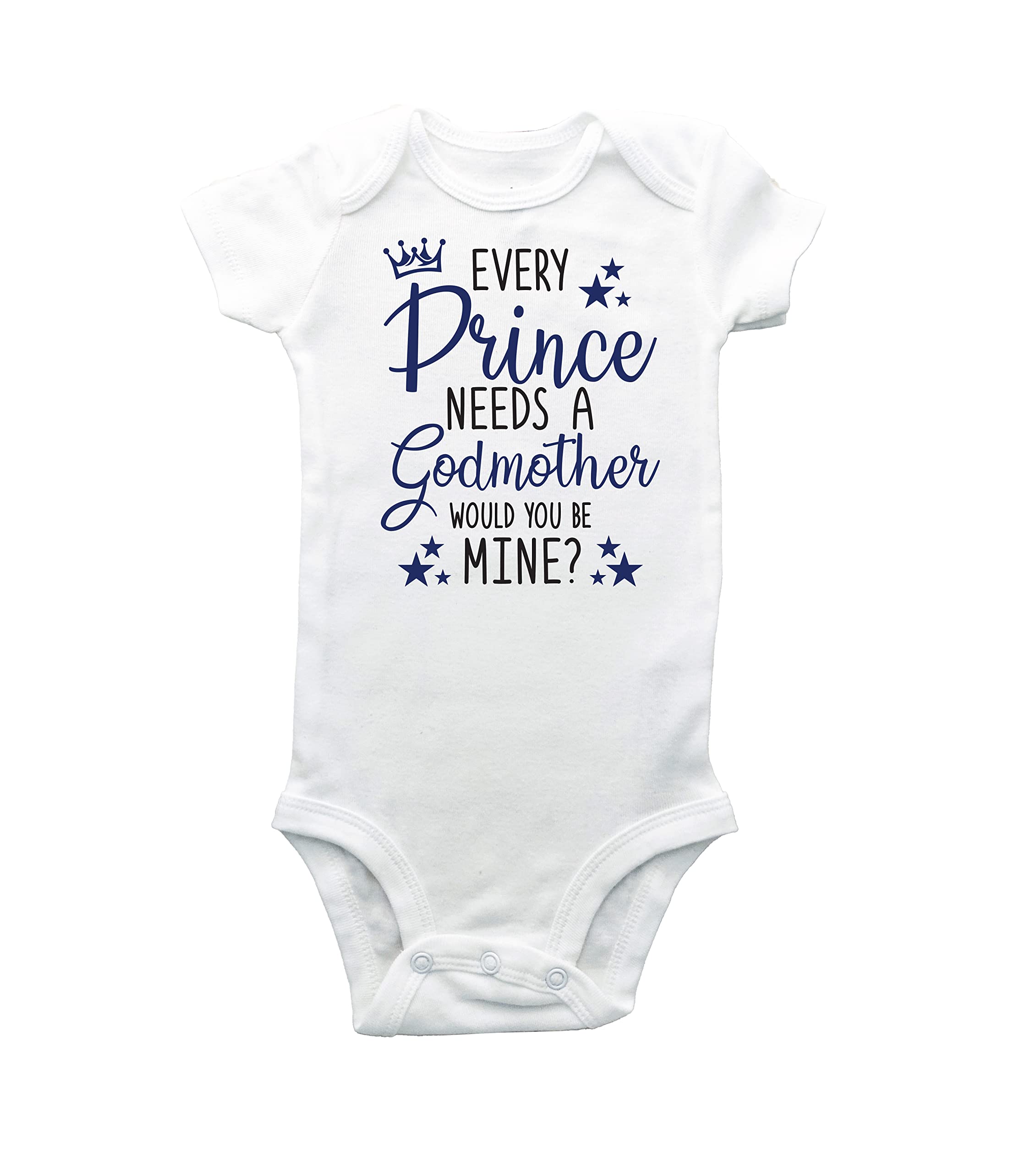 Every prince needs a godmother -will you be my godmother - Madrina - baptism - god mother gift - proposal gift - Fairy godmother - Quieren ser mi madrina? - proposal shirt - godmother baby shirt NB