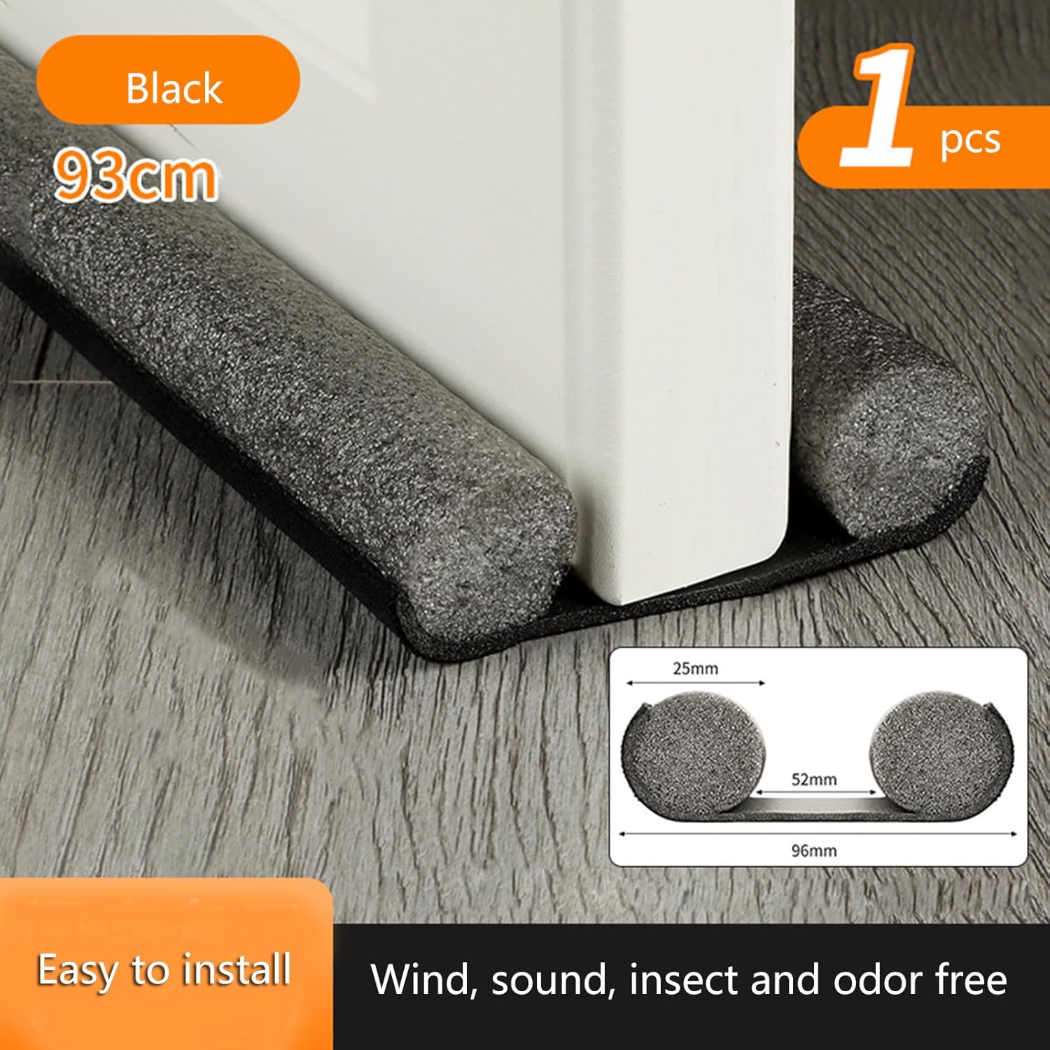 Home Use Thickened Double Sided Door Seal Seal Strips Block Winds Noise Enhances Comfort and Easy Installation