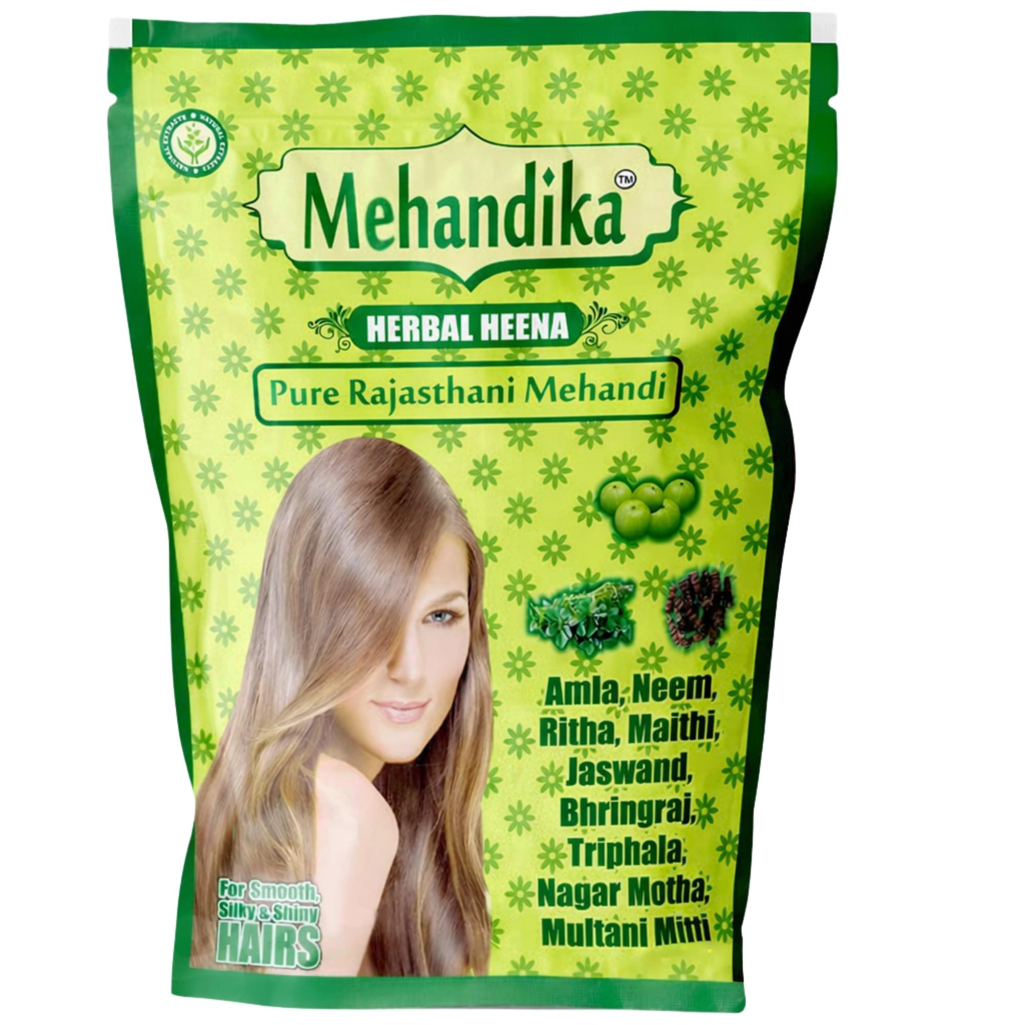 Mehandika Herbal Henna (500Gm Pack Of 1) | Herbs,100% Natural Rajasthani Organic Henna Mehandi Henna Powder Natural Pure Finely Mehandi-image-23