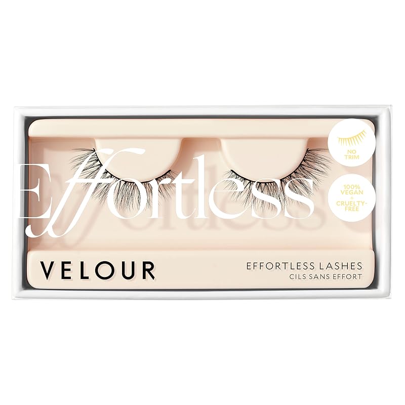Cílios postiços VELOUR Effortless Understated sem necessidade de corte, 1 par