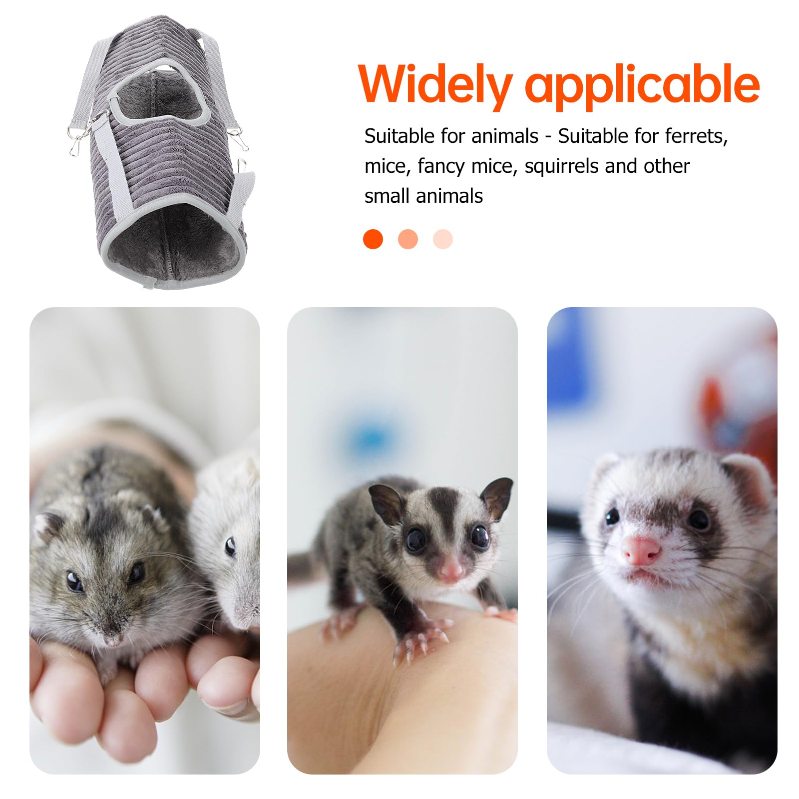 FOMIYES Pet Ferret Hammock Cozy Hanging Nest Bed for Ferrets Hamsters and Small Animals Material Easy to for Cage Playtime