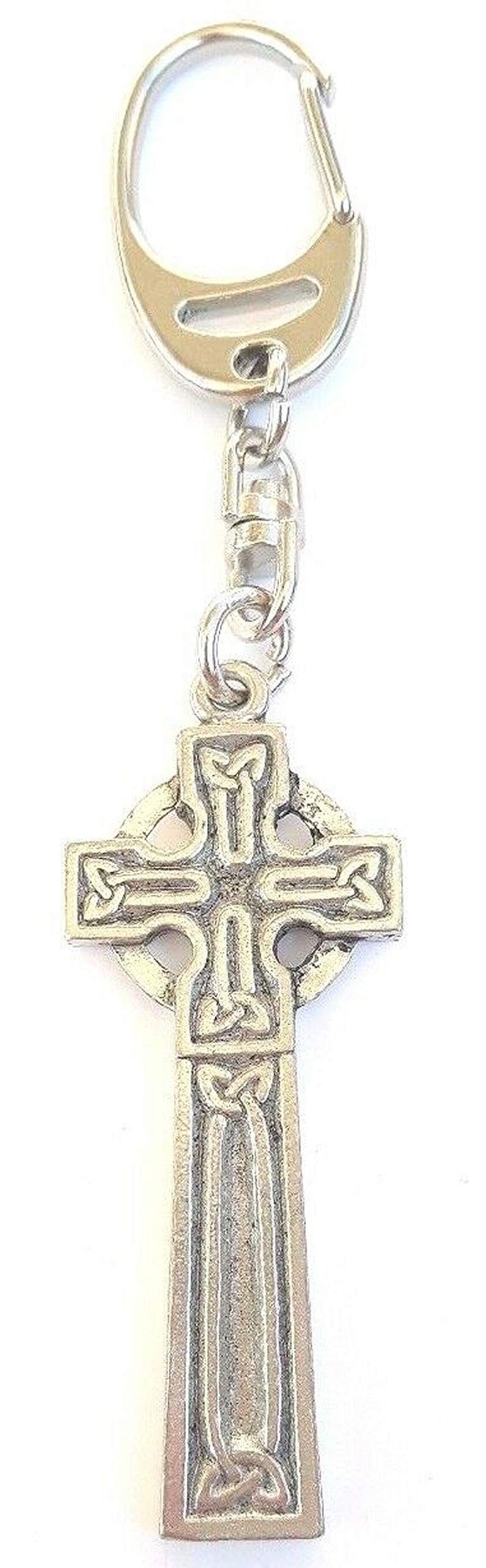 Celtic Cross Keyring Gift, Supplied in Organza Bag