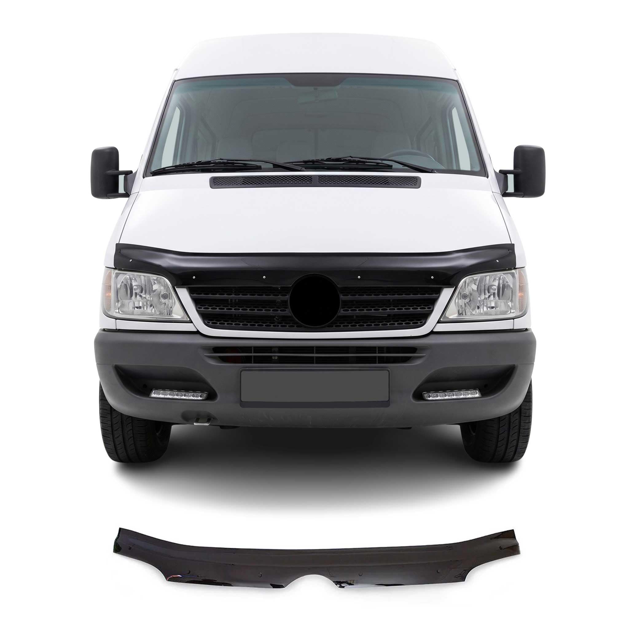 Deflecteurs d'air capot de voiture pour Mercedes Sprinter W901 2000-06 Acrylique