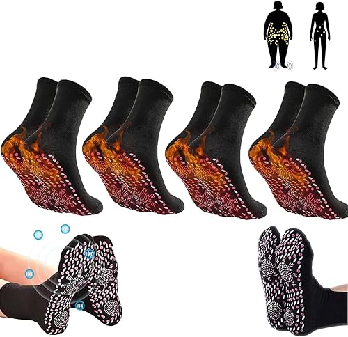 Miniatura 1 de 4 pares de calcetines AFIZ para la salud de turmalina adelgazante calcetines de salud de turmalina AFIZ calcetines de hipertermia curativa venosa