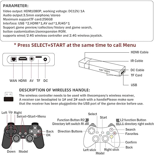 Miniatura 7 de All8bit G11 Pro 100,000 juegos, todas las consolas G-11 Pro de 8 bits, juego G-11 Pro para caja, 4k Retro Game Stick Pro, 2.4G juegos clásicos,