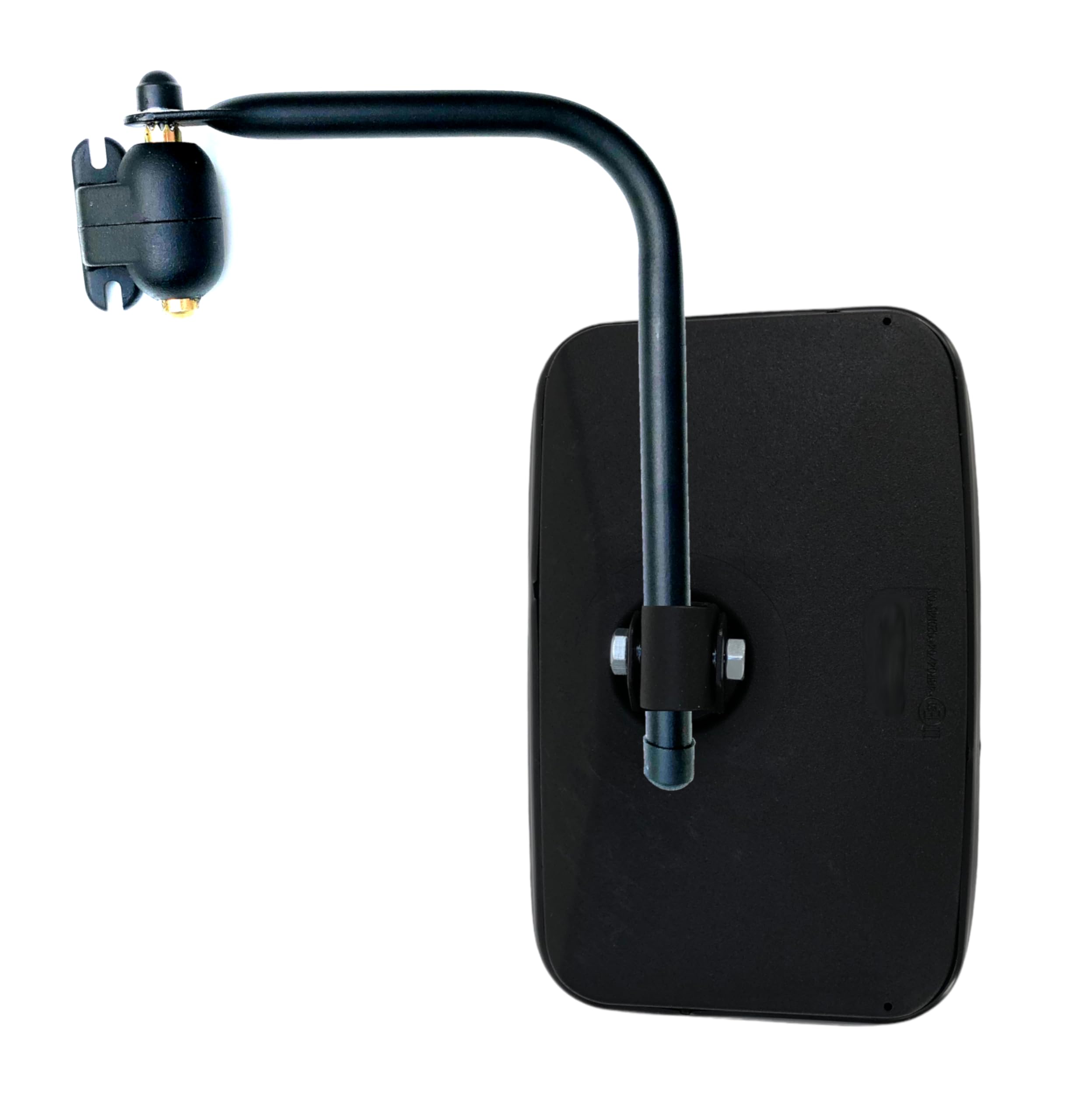 Rétroviseur extérieur 250 x 165 mm R1800 Ø 10, Ø 15 et Ø 18 mm E20 et support de rétroviseur avec embrayage pour camion, tracteur, pelleteuse
