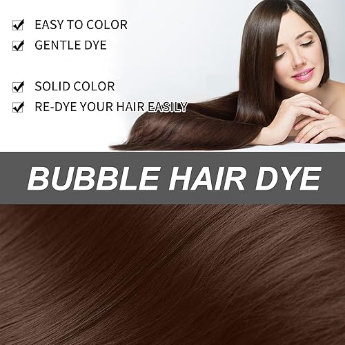 Miniatura 5 de Coloración nutritiva para el cabello a base de plantas, tinte floral de un solo agente, champú de tinte natural de larga duración, tinte de