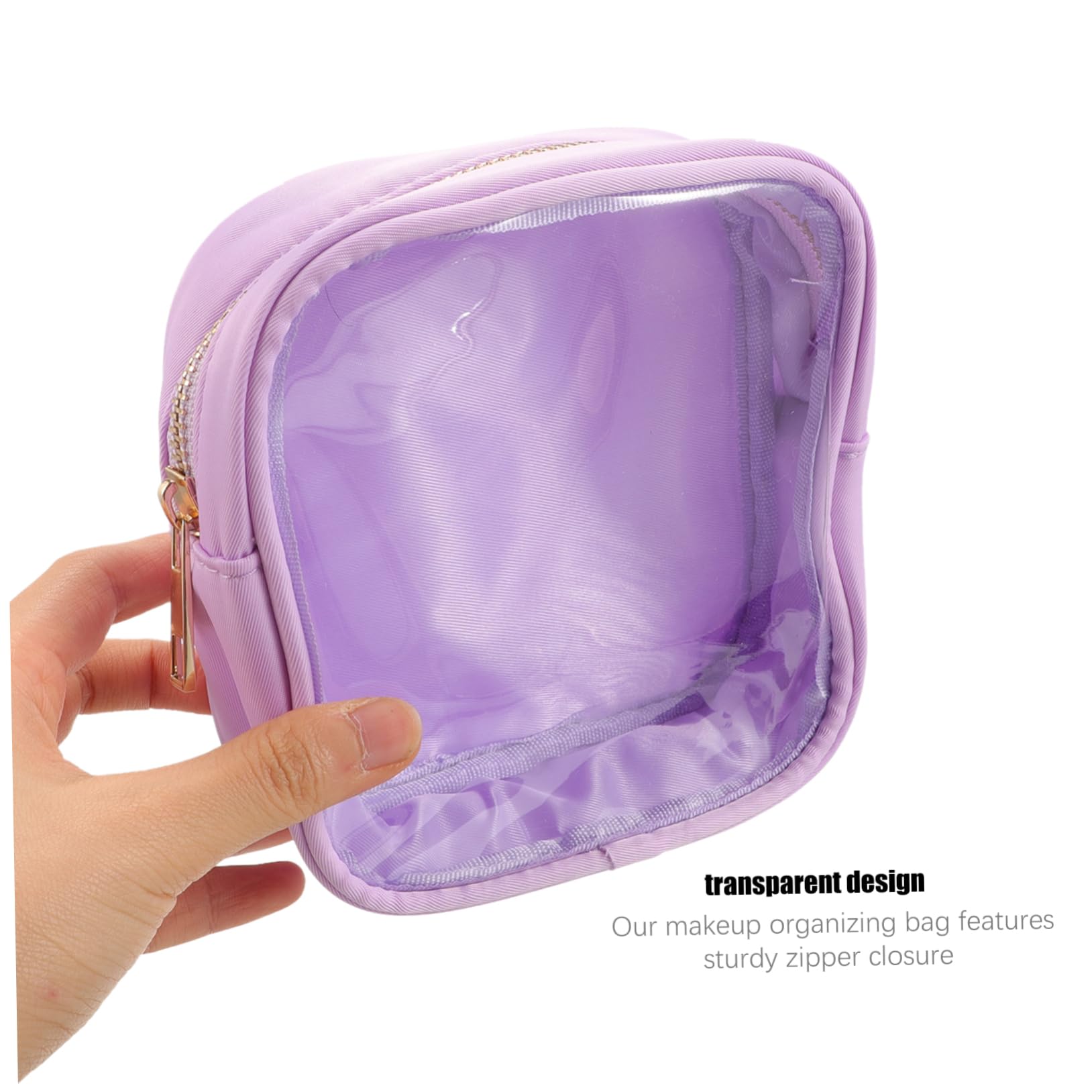 5piezas Bolsa De Maquillaje Transparente para Neceser De Cosméticos para Mujeres Organizador De Artículos De