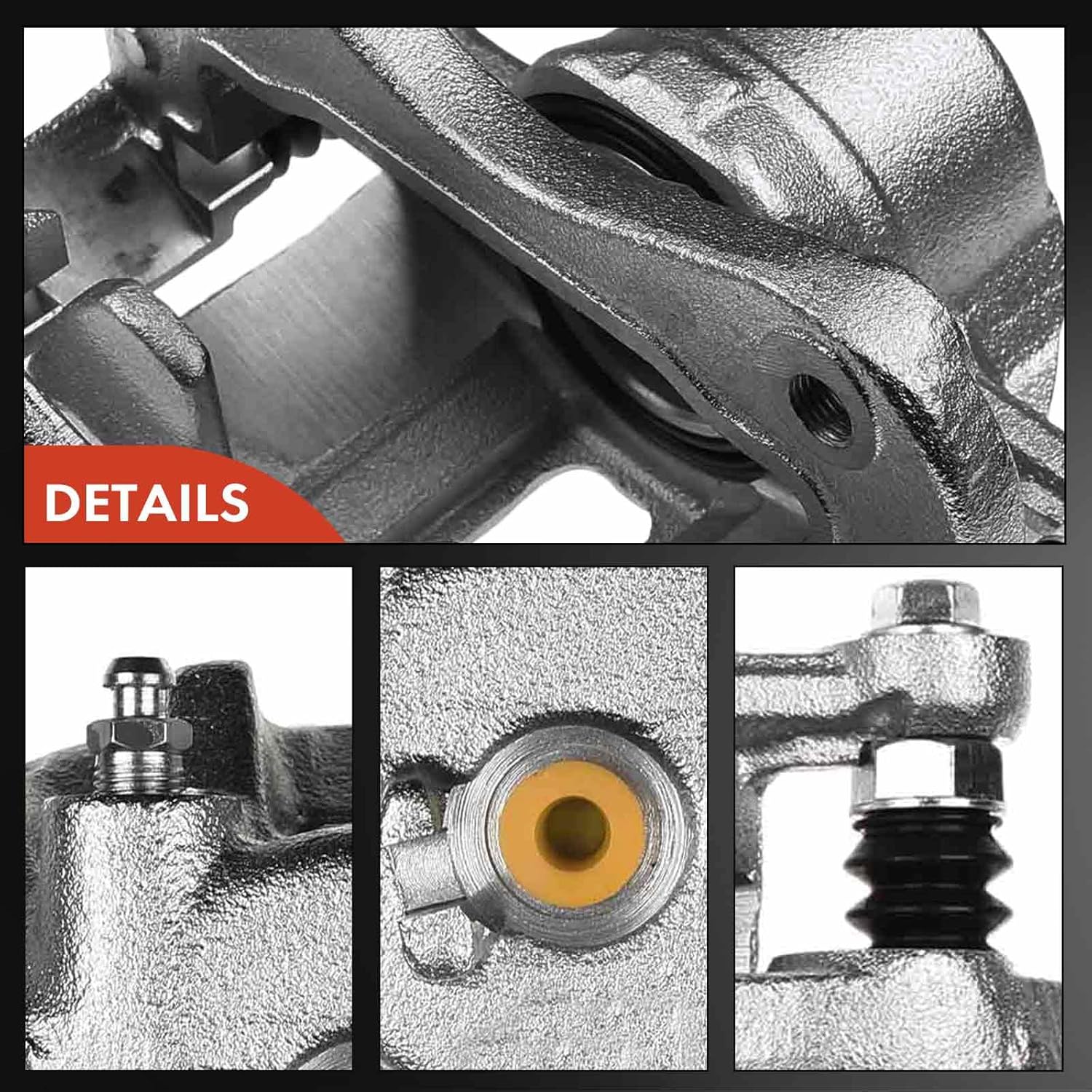 A-Premium Disc Brake Caliper Assembly with Bracket Compatible with Select Hyundai Models - Elantra 2006 L4 2.0L, Sedan/Hatchback - Front Left Driver Side