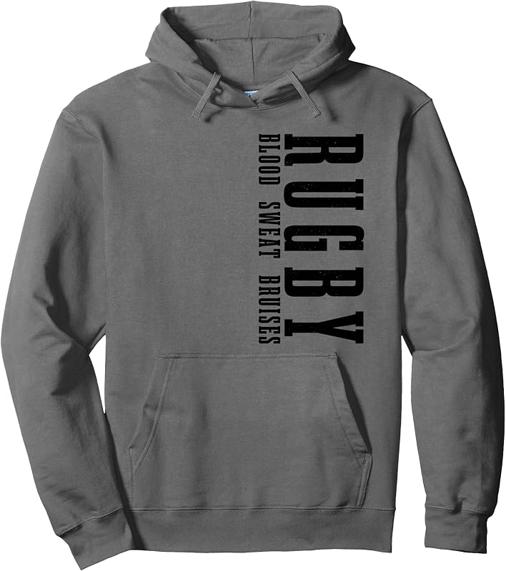 buzo con capucha para jugador de rugby con texto en inglés "Rugby Saying"