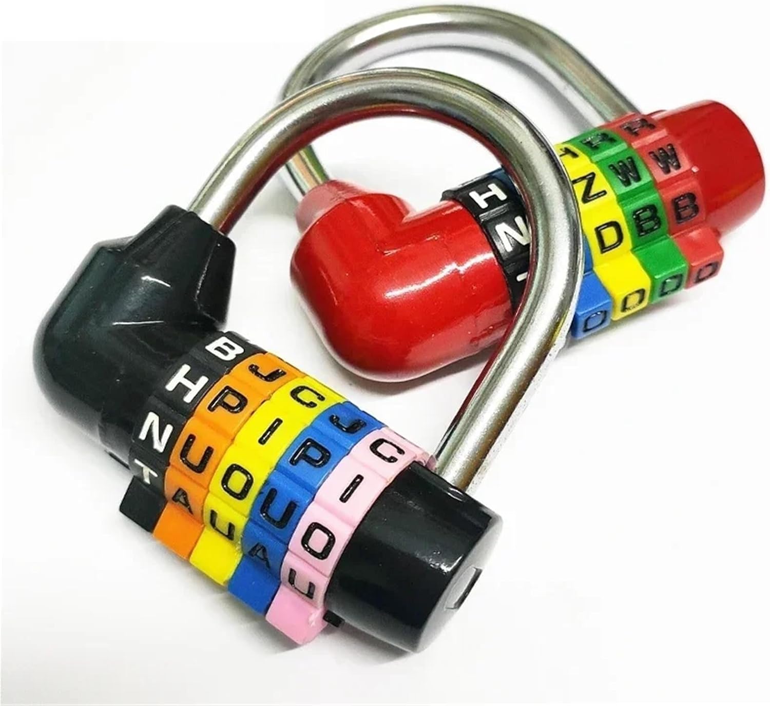 5 Color Letter Combination Padlock for Box Door Suitcases Travel Bag Locker Password Lock ZS56 G 1Pcs(Black)