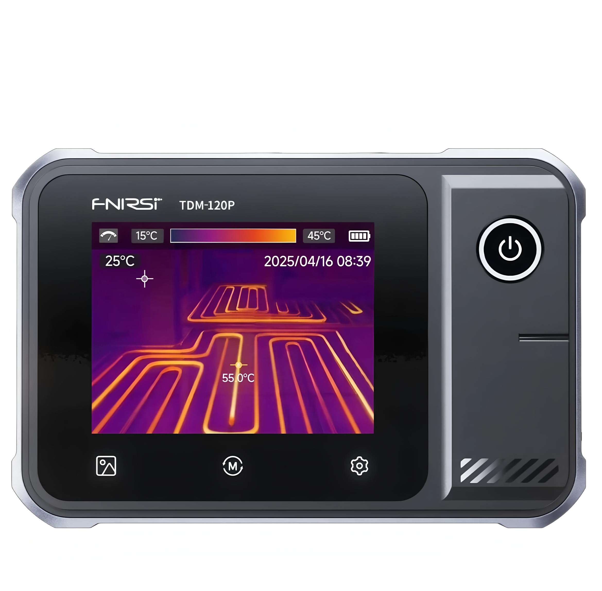 Testeur de Température 2 EN 1 TDM-120P AVEC Multimètre Résolution 120x90 Plage -20°C~400°C Écran Tactile Outil de Mesure Portable (TDM-120P)