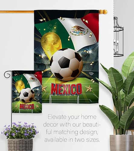 Miniatura 8 de Pancarta de la Copa del Mundo de México, mástiles de bandera para exteriores, soporte de casa, decoración al aire libre, tapiz de jardín, letreros