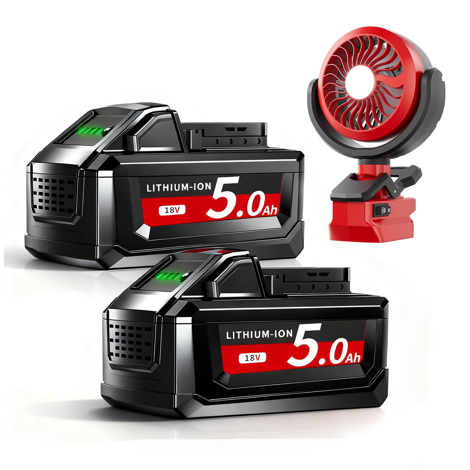 Verbesserter M18 Akku 18V Li-Ion Ersatzakku passend für Milwaukee, Ersatz für 48-11-1810 48-11-1820 48-11-1850 48-11-1828 48-11-1860 Akku
