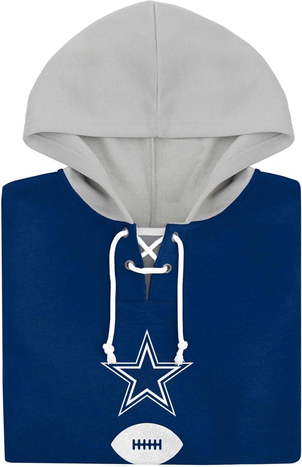 FOCO Women's Standard Striped Sleeve Cropped Hoodie, Team - Image 5