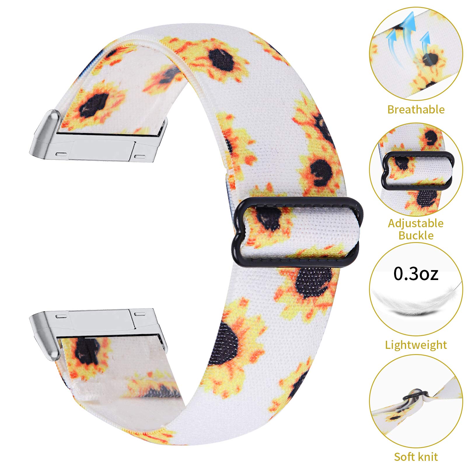 TriStraps Nylon Watch Band Compatible with Fitbit Versa 3 / Sense Bands - Image 4