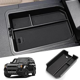 smabee Center Console Organizer Compatible with Toyota Land Cruiser 250 Prado J250 LC250 2024 2025 Accessories Interior ABS Armrest Storage Box Tray Organizer Insert (Not Fit Cool Box)